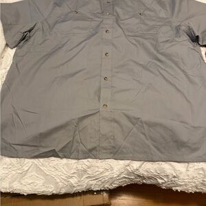 Stylish Men's Gray Casual Button-Down Shirt